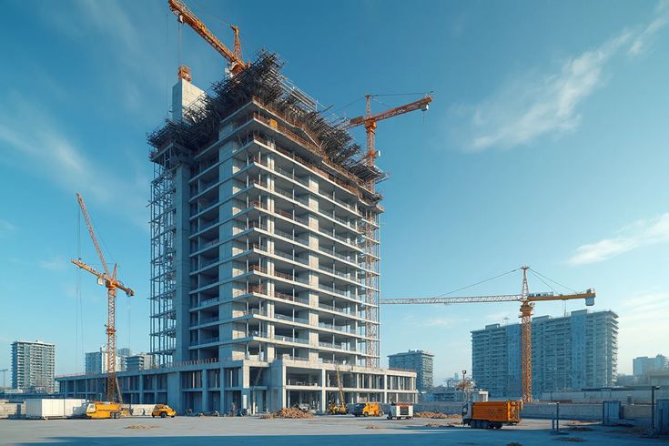 Solar panels installation on modern eco-house roof with blue sky background